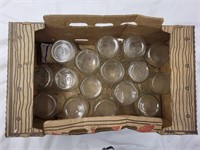 Lot of assorted pint canning jars