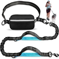 Dog Running Leash with Zipper Pouch