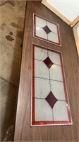 Stain glass pieces