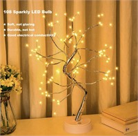 20” Sparkly Fairy DIY Artificial Tree Lamp with...