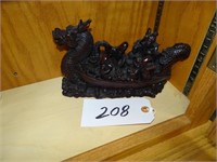 Chinese Dragon Boat Carving