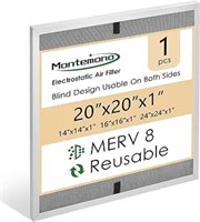 Montemono 20x20x1 Furnace Filter | Merv8