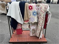 Assorted Quilts and Throw Blankets