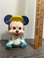 Vintage Disney Baby Mickey Acro Squeeze Toy 1984