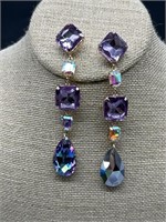 Fashion Jewelry Purple Earrings