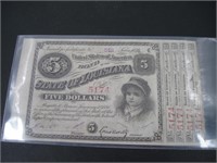 1874c Louisiana "Baby Bond"  $5