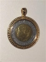 Verona sterling coin pendant