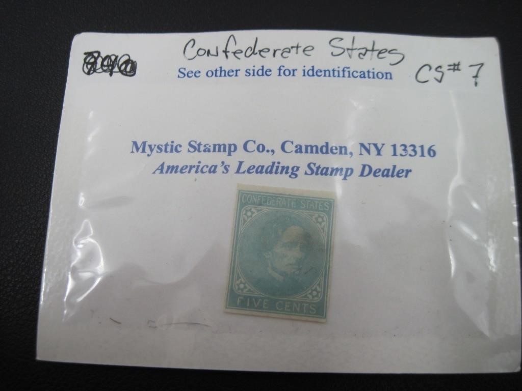 1862 Confederate States Stamp #CSA7