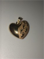 14k heart pendant