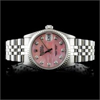 Rolex SS DateJust Mid-Size Wristwatch