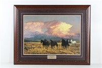 1988 Tim Cox "Twilight" Framed Western Art Print