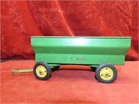 John Deere pressed steel wagon toy.