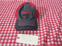 Snap On Tools Red / Gray Distressed Snap-Back Hat