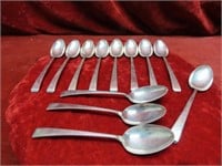 (12)Towle Sterling Silver spoons. Flatware.