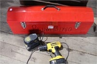 Tool Box & Dewalt Drill