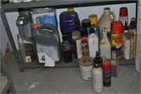 shelf of chemicals