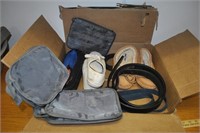 box of shoes and mocassins, belts, bags
