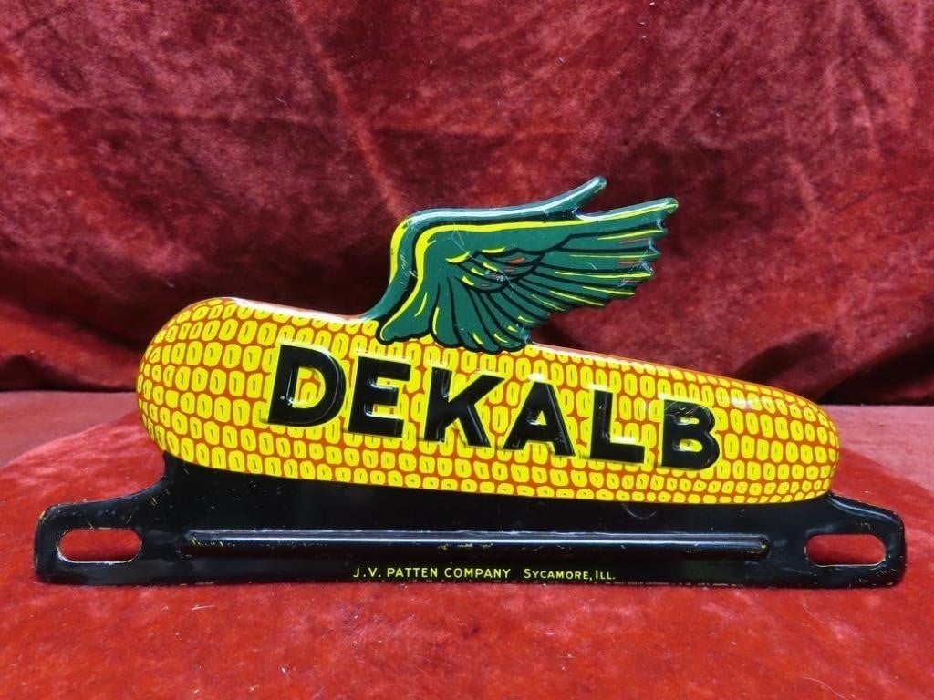 Dekalb Seed Flying corn license plate topper