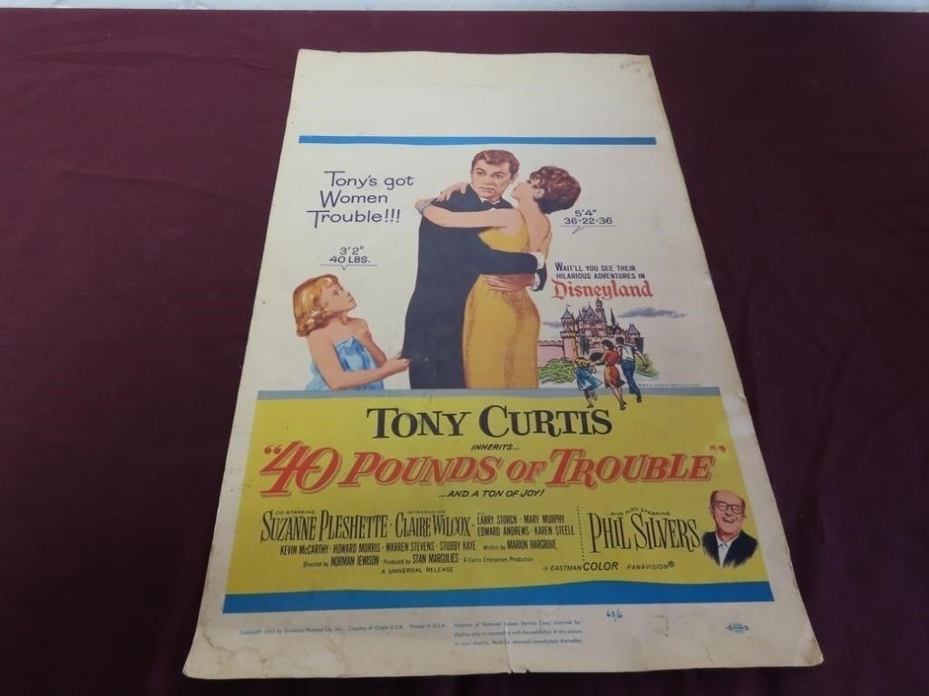 "40 [pounds of trouble" Tony Curtis Movie poster