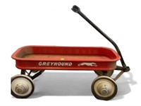 Vintage HAMILTON GREYHOUND Red Pull Wagon