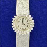 Antique Womens Diamond Swiss Made 17 Rubis Incablo