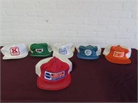 (6)Vintage advertising Farm trucker hats.