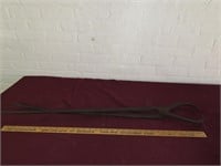Antique long handle hand forge blacksmith tool.