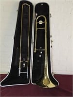 Bundy Brass instrument Trombone w/case.