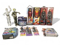 Marvel and DC figurines, Star Wars figure, Star