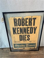 Straits Times Singapore Robert Kennedy Dies Cover