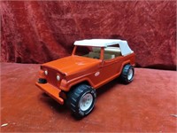 Vintage Tonka Jeepster toy Jeep truck. Red.
