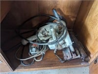 Corded Power Tools in Cabinet
