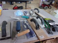 trowel lot and tools