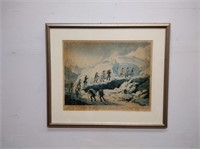 Antique French Mont Blanc Lithograph