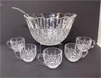 Waterford Style Punch Bowl Set