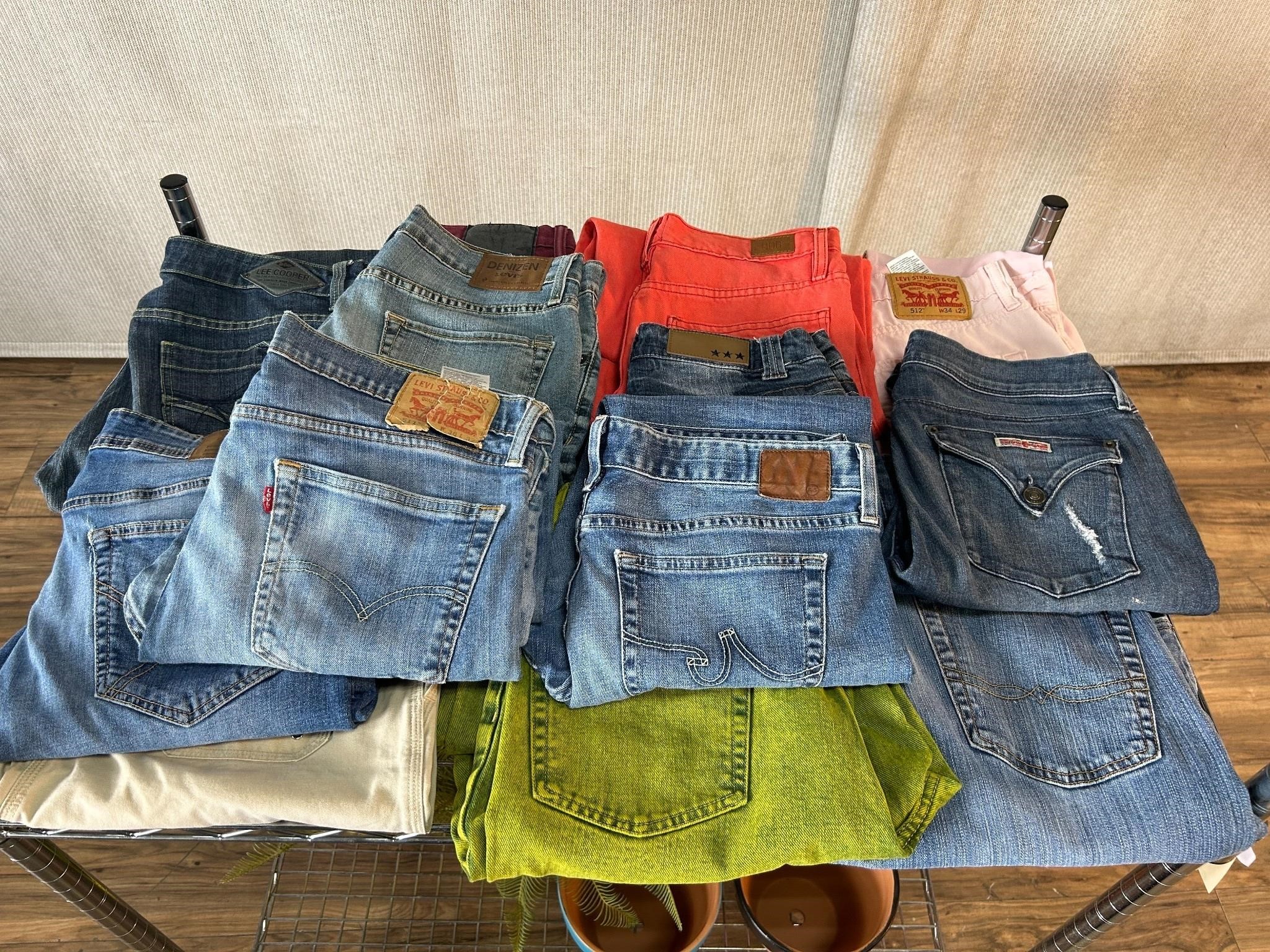 Men's Jeans: Hudson, Levi, Denizen, Lee Cooper etc