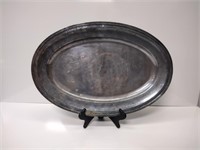 Large Pottery Barn Silver Plated Tray