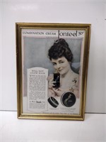 Vintage Jonteel Framed Advertisement