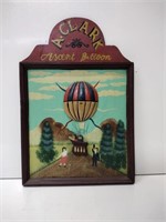 A. Clark Ascent Balloon Wood Sign