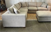 Thomasville Lowell Sectional Sofa with Ottoman