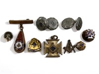 Vintage Masonic G.F Pins & more