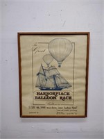 1980 Baltimore Great Balloon Race Framed Poster