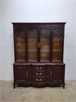 Vintage China Cabinet w/ Glass Shelves