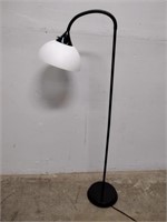 Black Floor Lamp w/ Plastic Shade