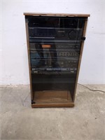 Optimus Stereo System in Rolling Cabinet