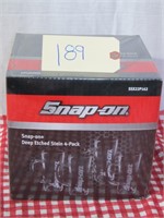 Snap On SSX22P162 Deep Etched Stein 4-Pack