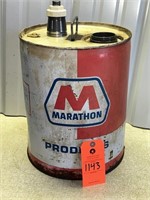 Vintage Marathon Oil Bucket