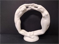 Haeger Eternity Circle of Love Ceramic Sculpture