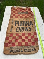 Purina Dog Chows Burlap Bag