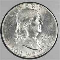 1960-D USA Silver Franklin Half Dollar